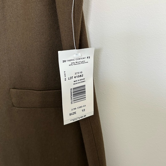 Vintage Harvé Bernard Jumper Dress - Wool Blend - Size 12 - NWT - Picture 3 of 7